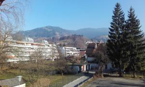 Vista general d'una muntanya o vistes d'una muntanya des de l'hostal o pensió