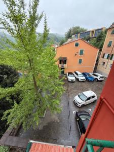 a group of cars parked in a parking lot at Tramonto in Mele