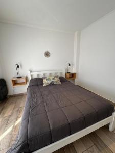 a bedroom with a large bed in a room at SoHo Flat in Tandil