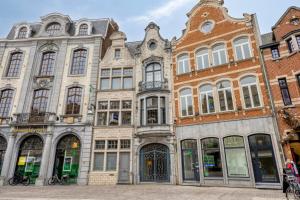 a row of buildings in a street in amsterdam at Markt 5 in Lier