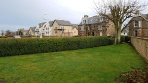 a green lawn in front of some houses at 51 Milton Crescent, Anstruther in Anstruther