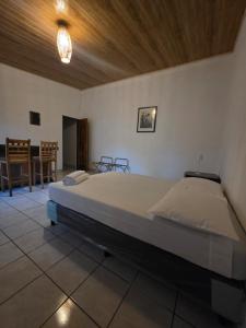 a bedroom with a large bed in a room at Volcano Hostal in Rivas
