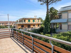 a view from the balcony of a house at Thalassa Holiday Home with Terrace near the Sea - Anzio in Anzio