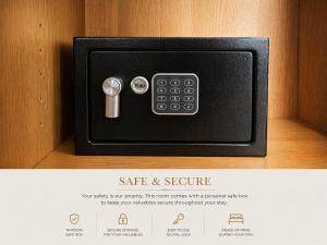 a safe and secure box with a remote control at Stunning City Centre Retreat in Birmingham