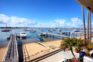 a marina with many boats in the water at 1400 South Bayfront in Newport Beach