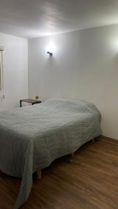 a bedroom with a large bed in a white room at Casa Vivanco apartment #5 in Ensenada
