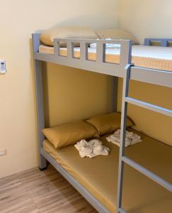 a bunk bed room with two bunk beds and a ladder at Three Bedrooms Two Storey Home with Parking in Santa Rosa