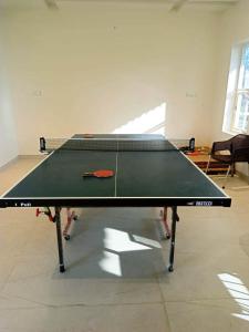 a ping pong table in a room at The Infinity Pench Resort in Khawāsa