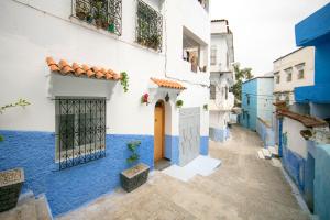 a street in the blue city of chefchaouen at A&C Blue Haven in Chefchaouen