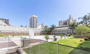 a view of a park in a city with buildings at Quartier San telmo Piscina climatizada y Spa premium in Buenos Aires