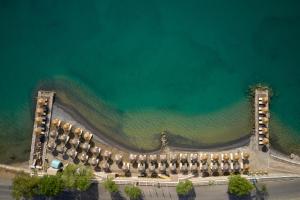 an overhead view of a building next to the water at Domes Aulus Elounda, Adults only, Curio Collection by Hilton in Elounda