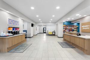 a view of the lobby of a pharmacy at Hampton Inn & Suites Chicago Deer Park in Deer Park