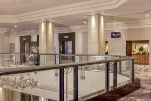 a view of the lobby of a hotel at Hilton Glasgow in Glasgow +121 photos