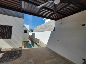 a view from the inside of a house with a ceiling at Casa Mojave in La Paz