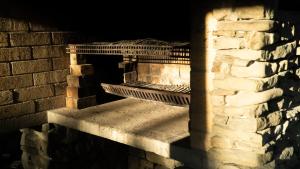 a stone stair case in a brick building at Jaworowa Osada in Brenna