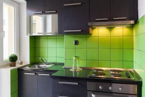Kuchyň nebo kuchyňský kout v ubytování APARTMENT "Patricia"