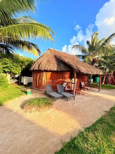 Um jardim em Cabanas Jaalkab