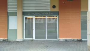 a front door of a hospital in a building at Pension Nagusia in Basauri
