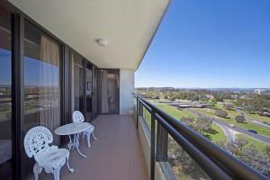 A balcony or terrace at BreakFree Capital Tower Apartments