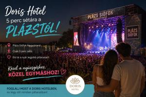 a man and a woman standing in front of a concert at Doris Hotel in Siófok +110 photos
