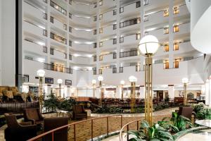 a rendering of the lobby of a hotel at Embassy Suites by Hilton Portland Airport in Portland