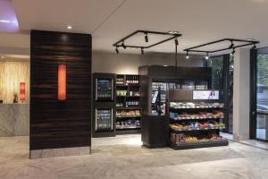 a wine store with a display of wine bottles at Hilton Mainz in Mainz