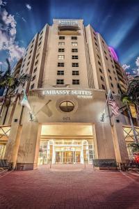 a large building with an entrance to an emergency shuttle at Embassy Suites by Hilton San Diego Bay Downtown in San Diego