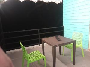 a table and two chairs and a table and chairs at Pani thuzhi in Salem