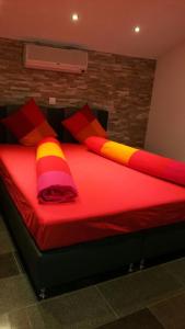 Postel nebo postele na pokoji v ubytování Chez Plaschy