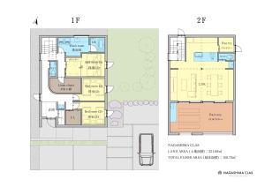 a floor plan of a house at NAGASHIMA clas in Kuwana