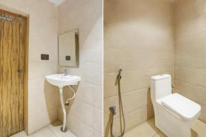 a bathroom with a toilet and a sink at Super Hotel O Ananthpur Formerly TR Residency in Anantapur