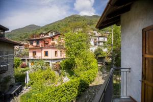 a view from the balcony of a house at La Ca di Nosee in Nesso