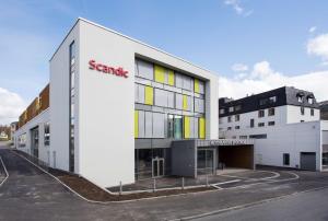 a building with a samsung sign on the side of it at Scandic Meyergården in Mo i Rana +79 photos