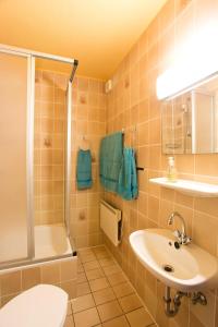 Koupelna v ubytování Ferienappartements mit Herz