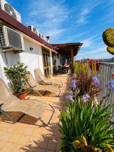 a group of chairs sitting on a patio at B&B Colombo in Pisa +28 photos