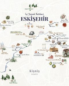a map of eskimoikiikiikiikiikiikiikiikiiki resort at İtil Deluxe Eskişehir in Eskisehir