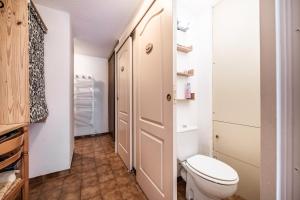 a bathroom with a toilet and a closet at Entre Lac Et Montagne in Thollon +15 photos