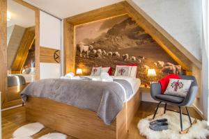 Posteľ alebo postele v izbe v ubytovaní Apartamenty Pod Giewontem Lux&Spa Zakopane