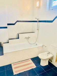 a bathroom with a shower and a toilet at Dorka vendégház in Kehidakustány +13 photos