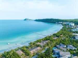 an aerial view of a beach with condos at KIMO HOUSE Khem Beach in Phú Quốc