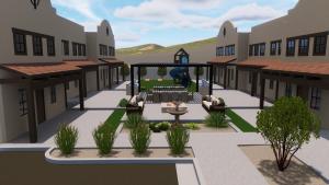 a rendering of the courtyard of a building at Casa De Hot Springs in La Verkin
