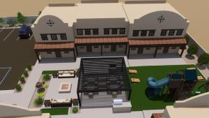 a rendering of a house with a backyard at Casa De Hot Springs in La Verkin