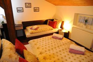 Letto o letti in una camera di Penzion Severka