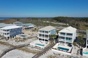 an aerial view of the resort units at the beach at Beach Blessing by Pristine Property Vacation Rentals in Cape San Blas