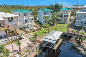 an aerial view of a row of houses at The Ricks Carlton by Pristine Properties Vacation Rentals in Mexico Beach