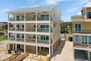 an aerial view of a house with balconies at The Great White 1 by Pristine Properties Vacation Rentals in Beacon Hill