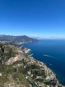 an aerial view of a large body of water at Casa Vacanze Anema & Core in Agerola
