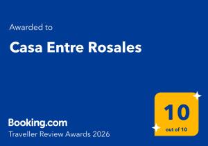 a yellow rectangle with the text cancelled to csa entrance requests at Casa Entre Rosales in Candeleda