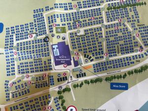 a map of the masyitz site with roads at California cliffs caravan in Great Yarmouth
