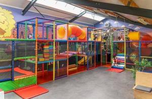 a room with a playground with a roller coaster at Pallegarste 114 in Mariënberg